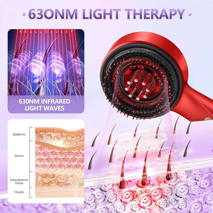Lunea Scalp Glow Massager – LED Hair & Scalp Therapy Brush